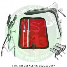 Hegar Uterine Dilator Set 2 Pieces 3-4,11-12, mathieu speculum, collin 3pcs, grave large