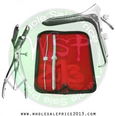 Hegar Uterine Dilator Set 2 Pieces 3-4,11-12, mathieu speculum, grave large