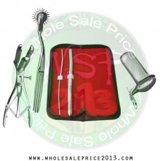 Hegar Uterine Dilator Set 2 Pieces 3-4,11-12, pinwheel, mathieu speculum, collin large