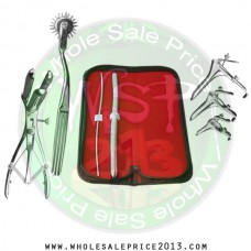 Hegar Uterine Dilator Set 2 Pieces 3-4,11-12, pinwheel, mathieu speculum, grave 3pcs