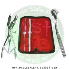 Hegar Uterine Dilator Set 2 Pieces 3-4,11-12, pinwheel, mathieu speculum