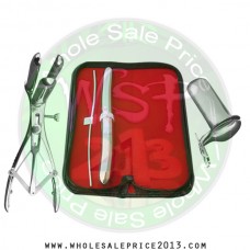 Hegar uterine dilator set 2 Pieces 3-4,17-18, mathieu speculum, collin large