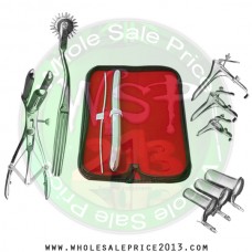 Hegar uterine dilator set 2 Pieces 3-4,17-18, pinwheel, mathieu, grave 3pcs, collin 3pcs