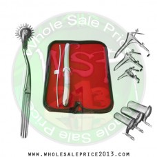 Hegar uterine dilator set 2 Pieces 3-4,17-18, pinwheel, grave 3pcs, collin 3pcs