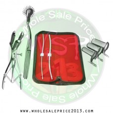 Hegar Uterine Dilator Set 2 Pieces 3-4, 5-6, Mathieu Speculum, pinwheel, collin 3pcs