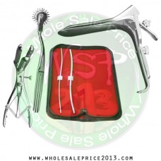 Hegar Uterine Dilator Set 2 Pieces 3-4, 5-6, Mathieu Speculum, pinwheel, grave large