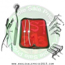 Hegar Uterine Dilator Set 2 Pieces 3-4, 5-6, Mathieu Speculum, pinwheel, grave 3pcs, collin 3pcs