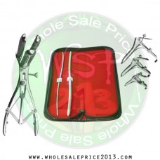 Hegar Uterine Dilator Set 2 Pieces 3-4, 7-8, mathieu speculum, grave 3pcs