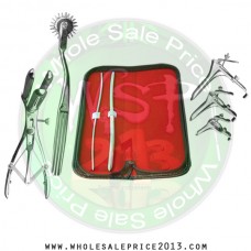 Hegar Uterine Dilator Set 2 Pieces 3-4, 7-8, pinwheel, mathieu speculum, grave 3pcs