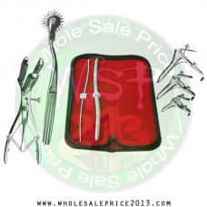 Hegar Uterine Dilator Set 2 Pieces 3-4,9-10, pinwheel, mathieu speculum, grave 3pcs
