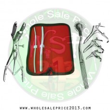 Hegar uterine dilator set 2 Pieces 5-6,11-12, pinwheel, mathieu speculum, grave 3pcs