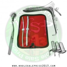 Hegar uterine dilator set 2 Pieces 5-6,11-12, pinwheel, collin 3pcs, grave large