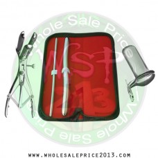 Hegar uterine dilator set 2 Pieces 5-6,13-14, mathieu speculum, collin large