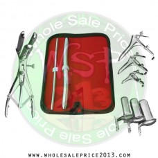 Hegar uterine dilator set 2 Pieces 5-6,13-14, mathieu, grave 3pcs, collin 3pcs