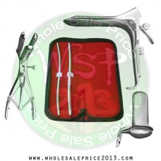 Hegar uterine dilator set 2 Pieces 5-6,7-8, mathieu speculum, collin large, grave large