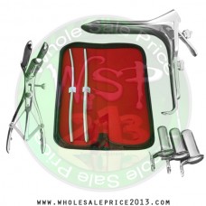 Hegar uterine dilator set 2 Pieces 5-6,7-8, mathieu speculum, collin 3pcs, grave large