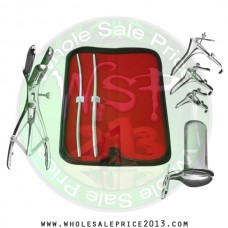Hegar uterine dilator set 2 Pieces 5-6,7-8, mathieu speculum, grave 3pcs, collin large
