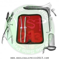 Hegar uterine dilator set 2 Pieces 5-6,9-10, mathieu speculum, collin large, grave large 