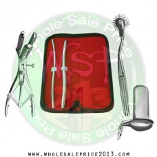 Hegar uterine dilator set 2 Pieces 5-6,9-10, pinwheel, mathieu speculum, collin large