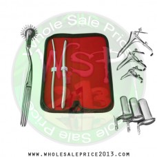 Hegar uterine dilator set 2 Pieces 5-6,9-10, pinwheel, grave 3pcs, collin 3pcs