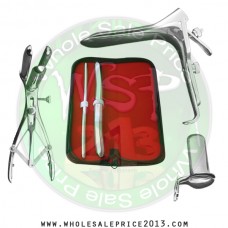 Hegar uterine dilator set 2 Pieces 7-8,17-18, mathieu, collin large, grave large 
