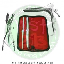 Hegar uterine dilator set 2 Pieces 7-8,17-18, mathieu, grave large