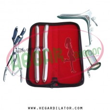 Hegar uterine dilator set 2 Pieces 15-16,17-18, mathieu, collin large, grave large