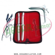 Hegar uterine dilator set 2 Pieces 15-16,17-18, mathieu, grave large