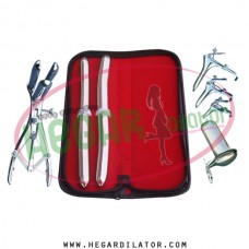 Hegar uterine dilator set 2 Pieces 15-16,17-18, mathieu, grave 3, collin large