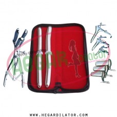 Hegar uterine dilator set 2 Pieces 15-16,17-18, mathieu, grave 3, collin 3