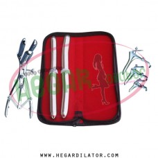Hegar uterine dilator set 2 Pieces 15-16,17-18, mathieu, grave 3