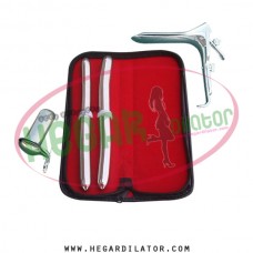 Hegar uterine dilator set 2 Pieces 15-16,17-18, collin small, grave large