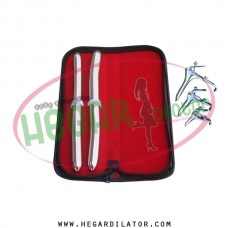 Hegar uterine dilator set 2 Pieces 15-16,17-18, grave 3