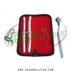 Hegar uterine dilator set 2 Pieces 15-16,17-18, pinwheel, collin large