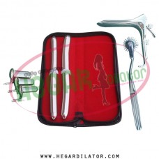 Hegar uterine dilator set 2 Pieces 15-16,17-18, pinwheel, collin 3, grave large