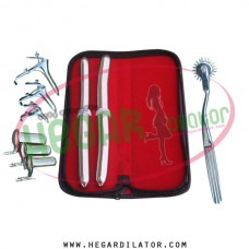 Hegar uterine dilator set 2 Pieces 15-16,17-18, pinwheel, collin 3, grave 3