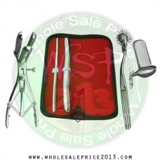 Hegar uterine dilator set 2 Pieces 7-8,17-18, pinwheel, mathieu, collin large