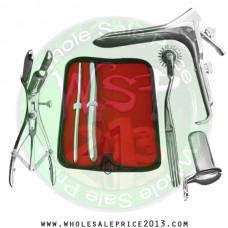 Hegar uterine dilator set 2 Pieces 7-8,17-18, pinwheel, mathieu, collin large, grave large