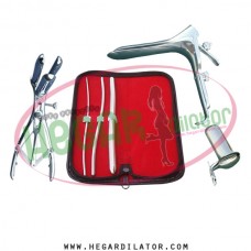 Hegar uterine dilator set 3 Pieces 3-4,5-6,11-12, mathieu, collin large, grave large