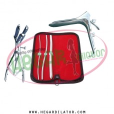 Hegar uterine dilator set 3 Pieces 3-4,5-6,11-12, mathieu, grave large