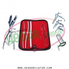Hegar uterine dilator set 3 Pieces 3-4,5-6,11-12, mathieu, grave 3, collin large