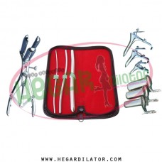 Hegar uterine dilator set 3 Pieces 3-4,5-6,11-12, mathieu, grave 3, collin 3