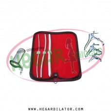 Hegar uterine dilator set 3 Pieces 3-4,5-6,11-12, grave 3, collin large