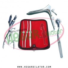 Hegar uterine dilator set 3 Pieces 3-4,5-6,11-12, pinwheel, mathieu, grave large