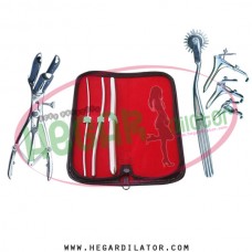 Hegar uterine dilator set 3 Pieces 3-4,5-6,11-12, pinwheel, mathieu, grave 3