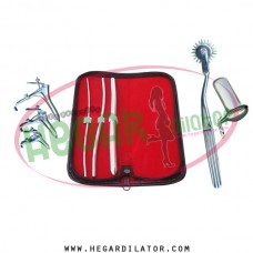 Hegar uterine dilator set 3 Pieces 3-4,5-6,11-12, pinwheel, grave 3, collin large