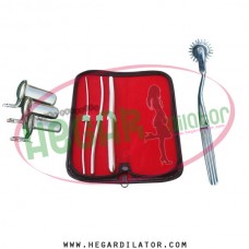 Hegar uterine dilator set 3 Pieces 3-4,5-6,11-12, pinwheel, collin 3