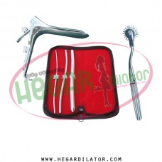 Hegar uterine dilator set 3 Pieces 3-4,5-6,11-12, pinwheel, grave small