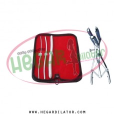 Hegar uterine dilator set 3 Pieces 3-4,5-6,13-14, mathieu