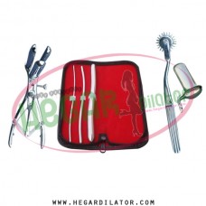 Hegar uterine dilator set 3 Pieces 3-4,5-6,13-14, pinwheel, mathieu, collin large